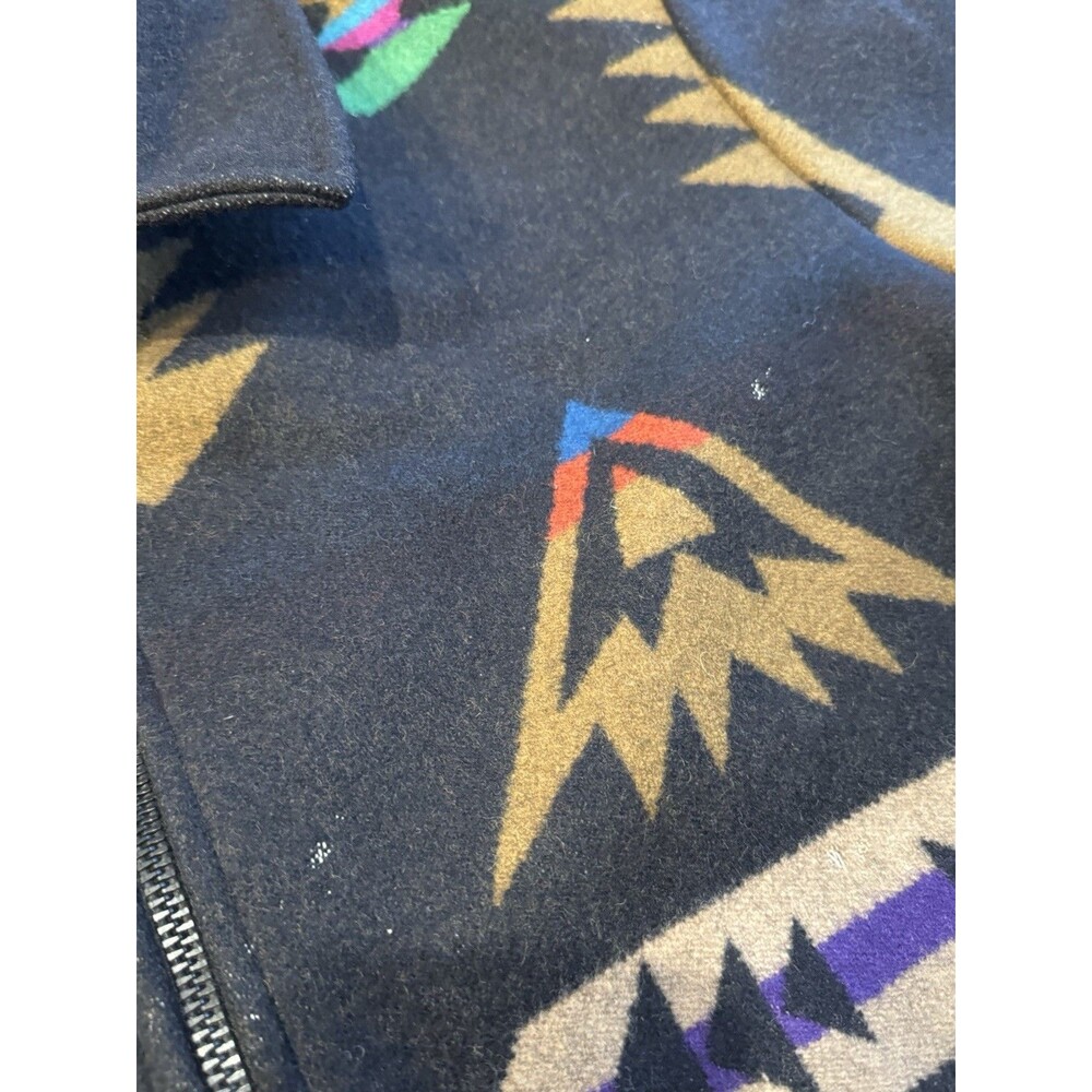 RARE Vintage Pendleton High Grade Western Wear Aztec Wool Jacket Size L - Picture 4 of 8